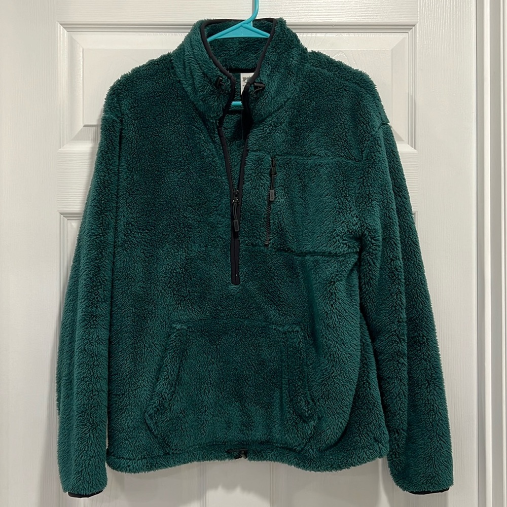 PINK Sherpa Quarter Zip Pullover
